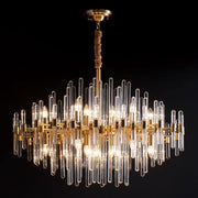 Vintage Antique Brass Chandelier-DWHOME
