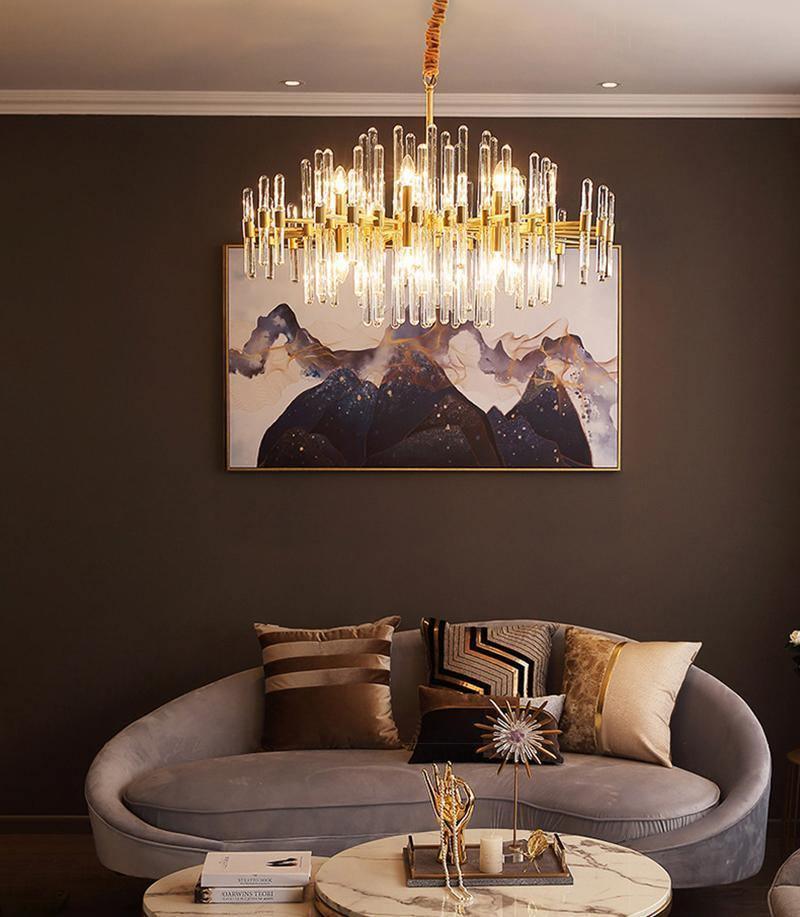 Vintage Antique Brass Chandelier-DWHOME