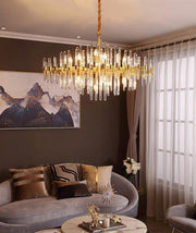 Vintage Antique Brass Chandelier-DWHOME