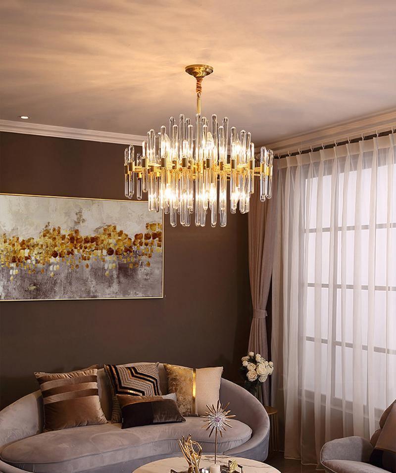 Vintage Antique Brass Chandelier-DWHOME
