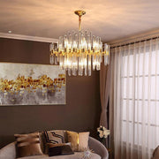 Vintage Antique Brass Chandelier-DWHOME