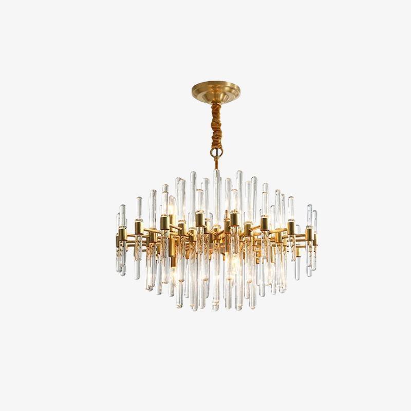 Vintage Antique Brass Chandelier-DWHOME