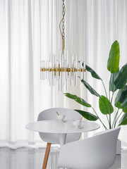 Vintage Antique Brass Chandelier-DWHOME