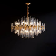 Vintage Antique Brass Chandelier-DWHOME
