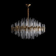Vintage Antique Brass Chandelier-DWHOME
