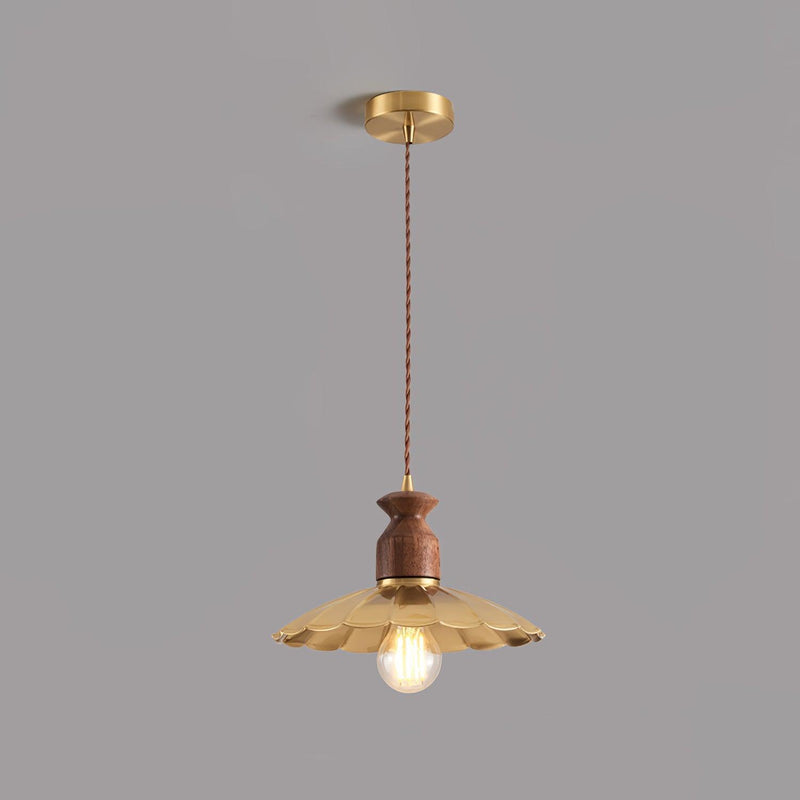 Brass Crest Pendant Light-DWHOME