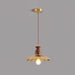 Brass Crest Pendant Light.