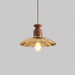 Brass Crest Pendant Light.