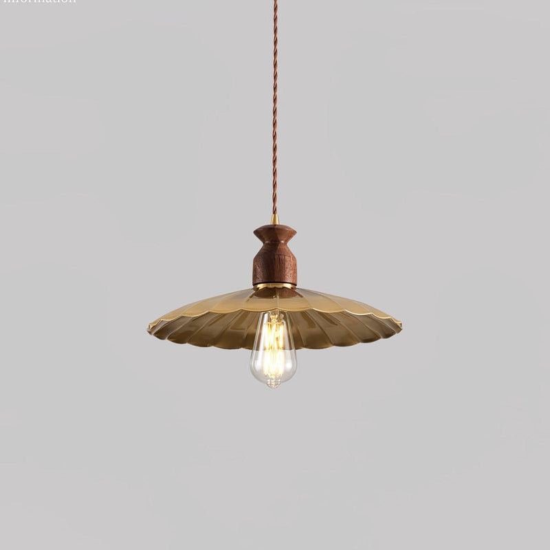 Brass Crest Pendant Light-DWHOME