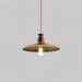 Brass Crest Pendant Light.