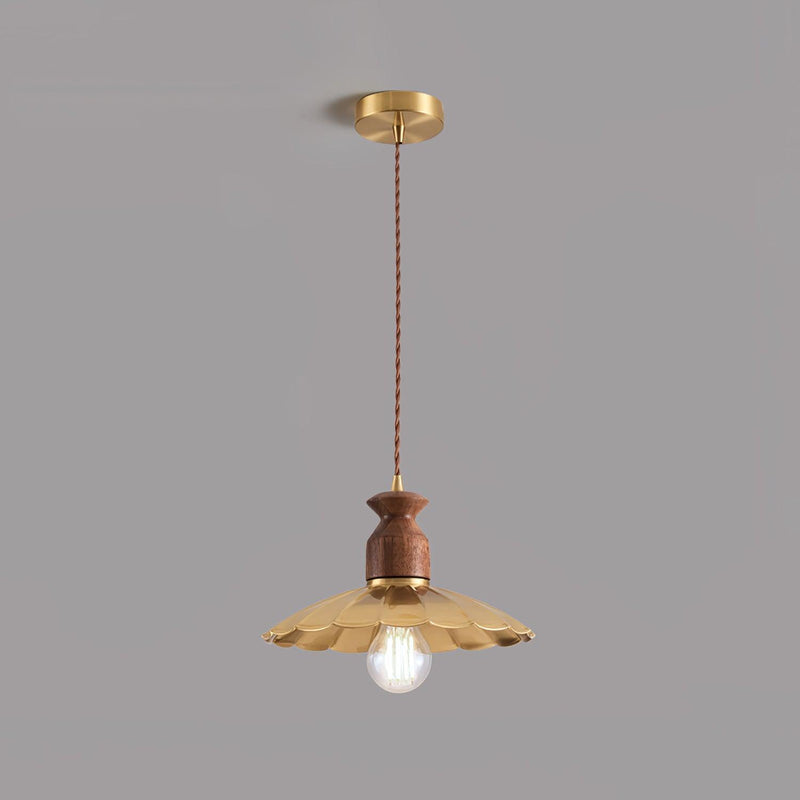 Brass Crest Pendant Light-DWHOME