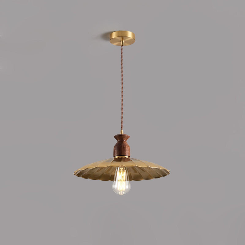 Brass Crest Pendant Light-DWHOME