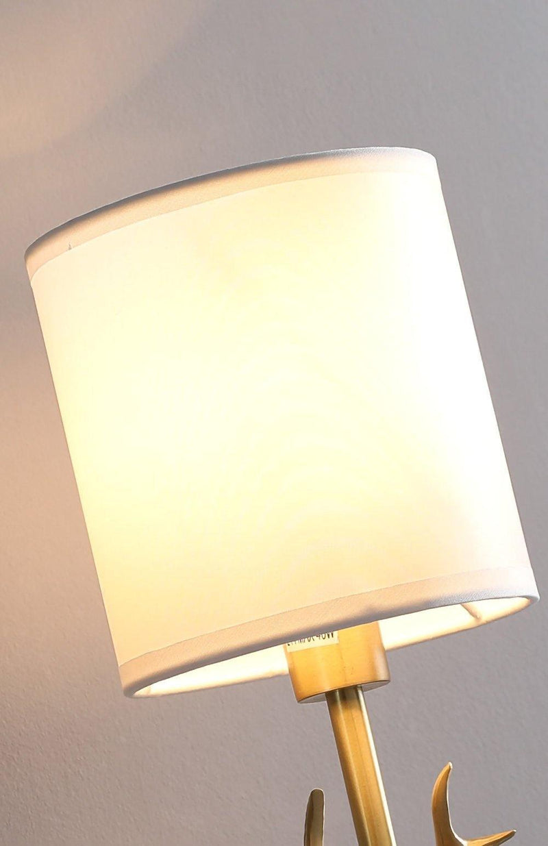 Brass Deer Head Wall Light-DWHOME