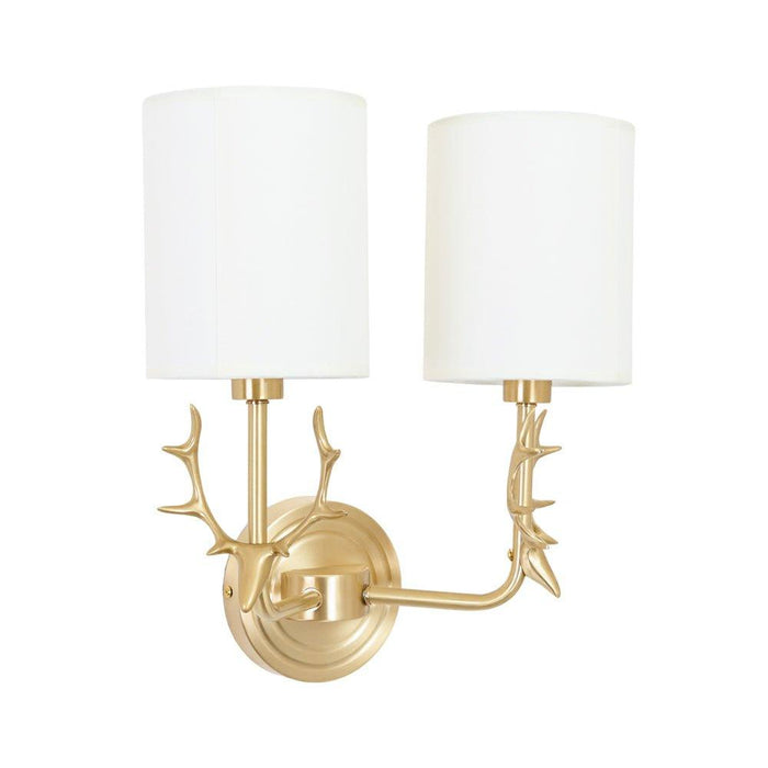 Brass Deer Head Wall Light - DWHOME