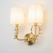 Brass Deer Head Wall Light-DWHOME