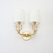 Brass Deer Head Wall Light-DWHOME