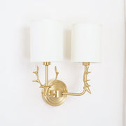 Brass Deer Head Wall Light-DWHOME