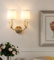 Brass Deer Head Wall Light-DWHOME