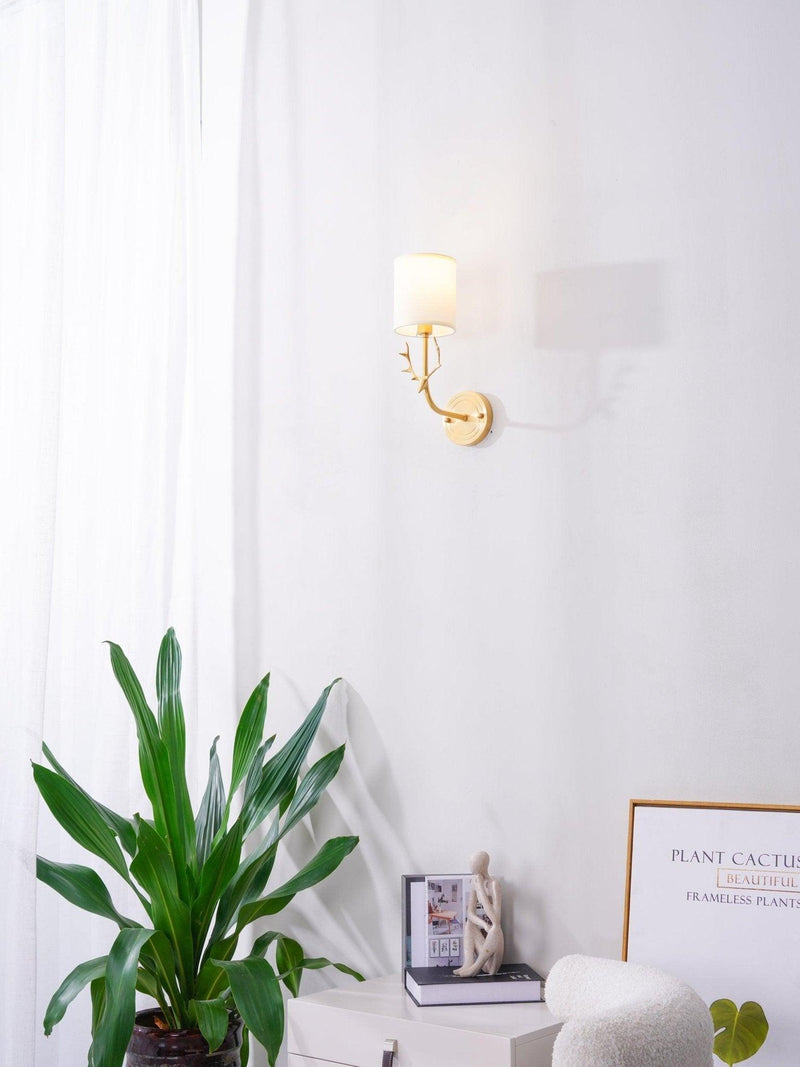 Brass Deer Head Wall Light-DWHOME