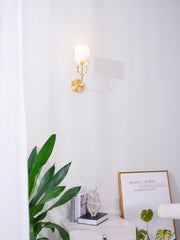 Brass Deer Head Wall Light-DWHOME