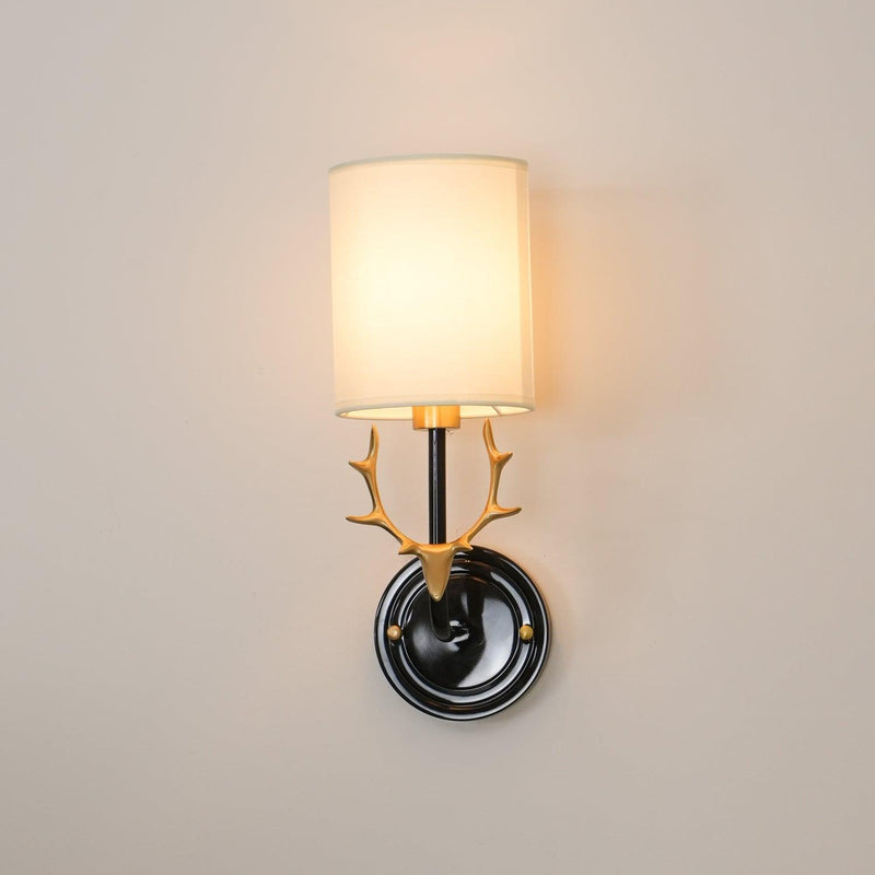 Brass Deer Head Wall Light-DWHOME