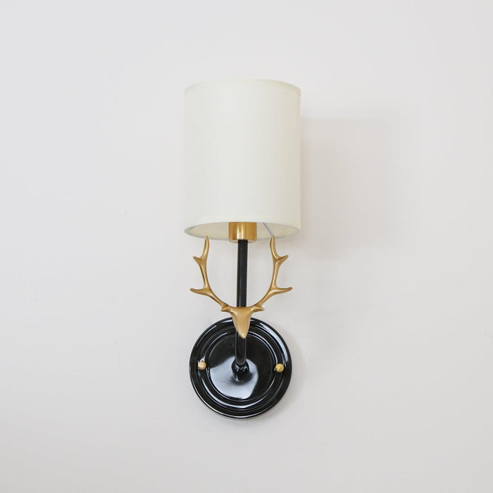 Brass Deer Head Wall Light - DWHOME