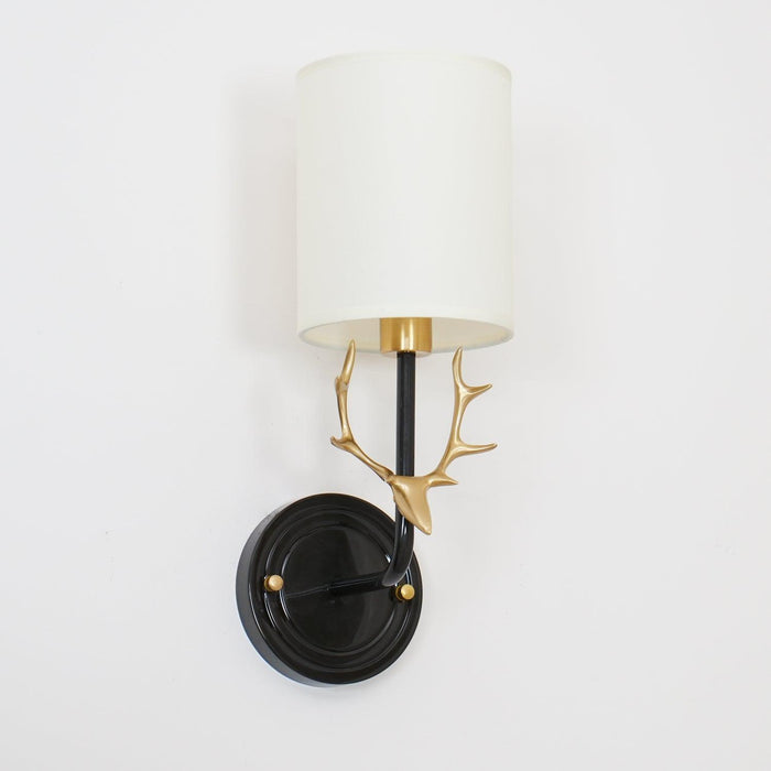 Brass Deer Head Wall Light - DWHOME