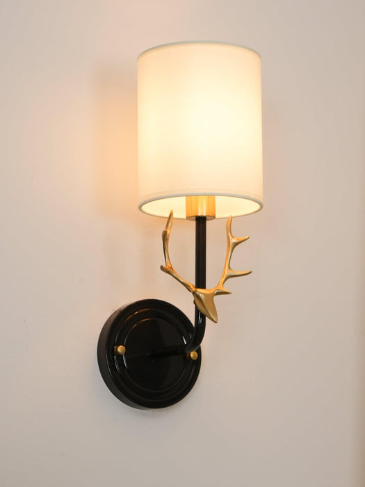 Brass Deer Head Wall Light - DWHOME