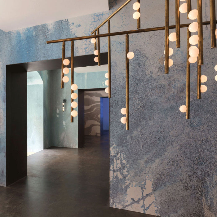 Brass Drop System Chandelier-DWHOME