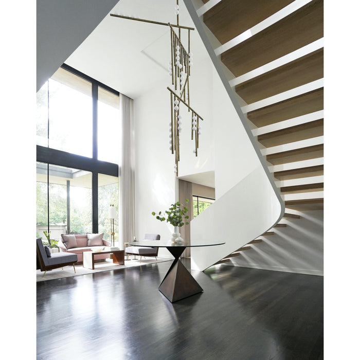 Brass Drop System Chandelier-DWHOME