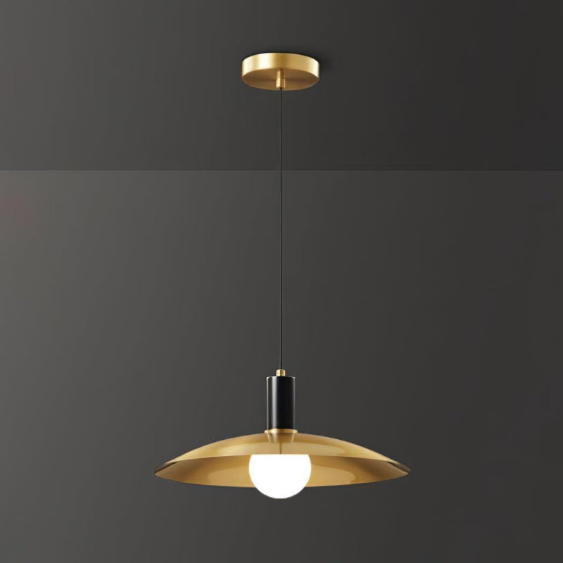 Brass Flared Pendant Lamp-DWHOME