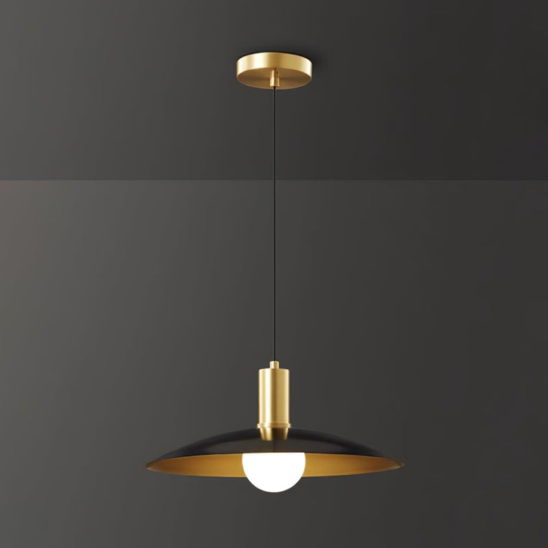 Brass Flared Pendant Lamp-DWHOME