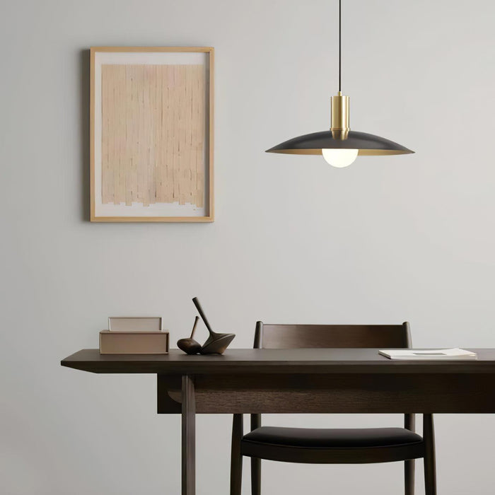 Brass Flared Pendant Lamp-DWHOME