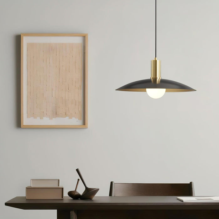 Brass Flared Pendant Lamp-DWHOME