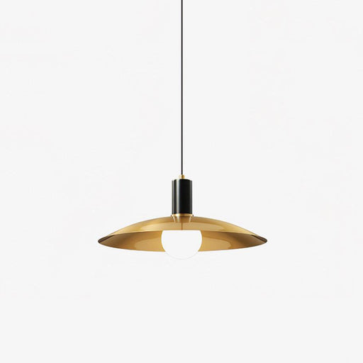 Brass Flared Pendant Lamp.