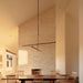 Brass Glass Drop Chandelier-DWHOME