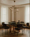 Brass Glass Drop Chandelier-DWHOME