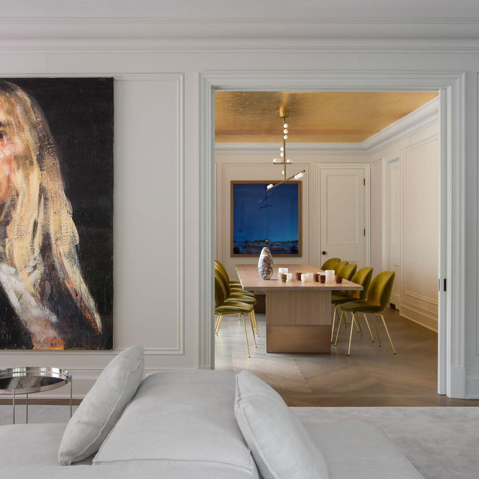 Brass Glass Drop Chandelier-DWHOME