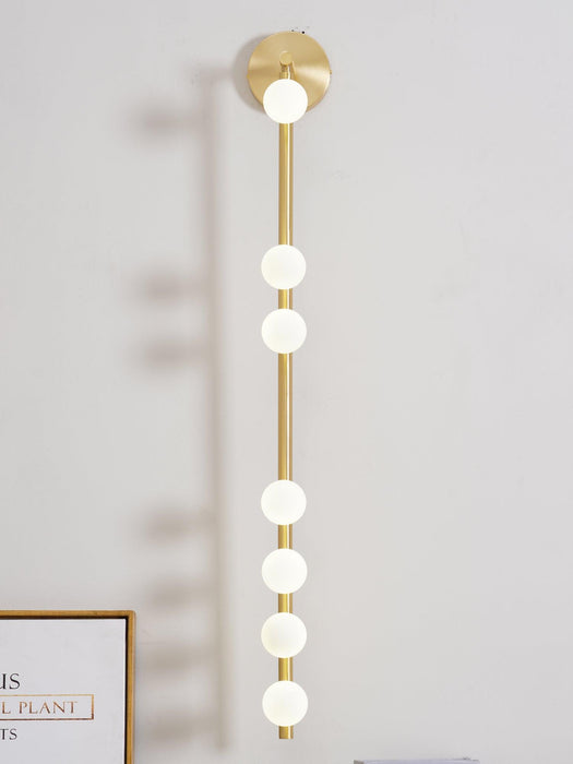 Brass Glass Tube Wall Lamp - DWHOME