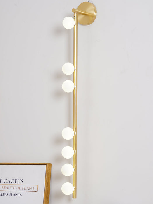 Brass Glass Tube Wall Lamp - Vakkerlight