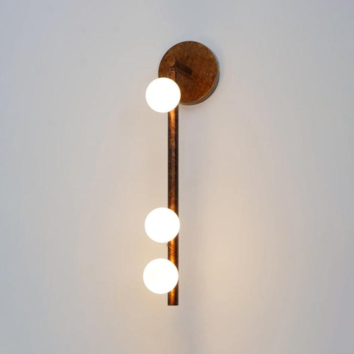 Brass Glass Tube Wall Lamp - DWHOME