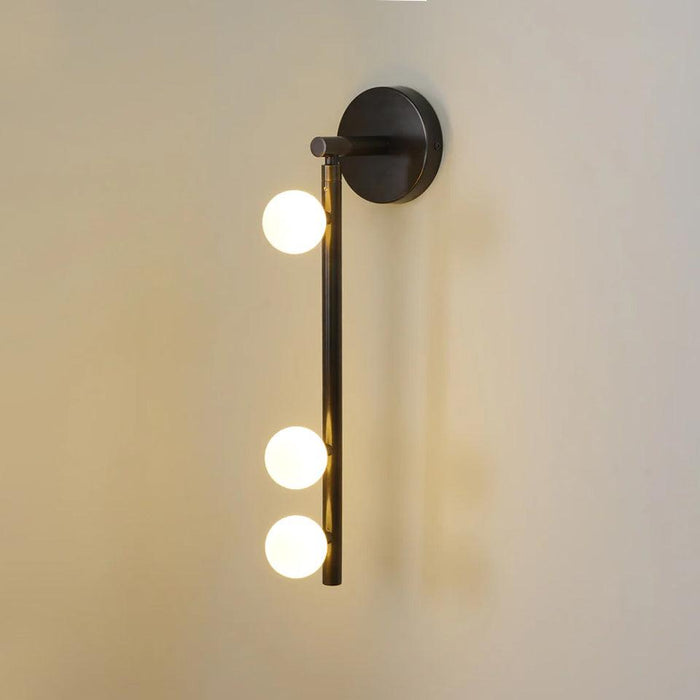 Brass Glass Tube Wall Lamp - DWHOME