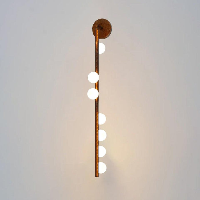 Brass Glass Tube Wall Lamp - DWHOME