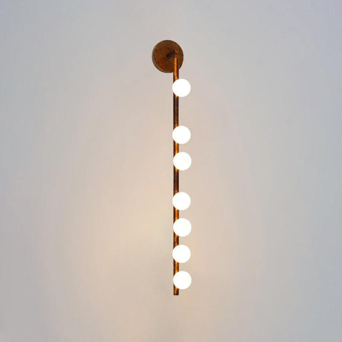 Brass Glass Tube Wall Lamp - DWHOME