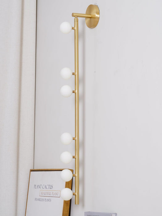 Brass Glass Tube Wall Lamp - DWHOME