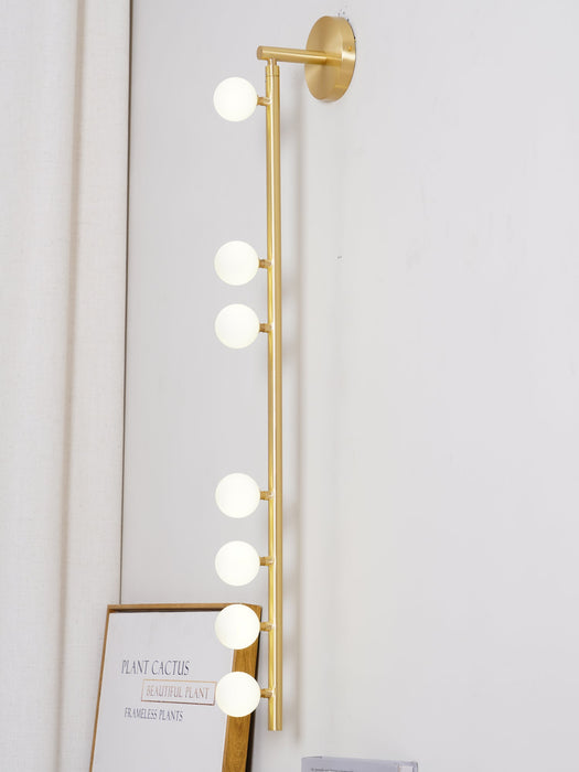 Brass Glass Tube Wall Lamp - Vakkerlight