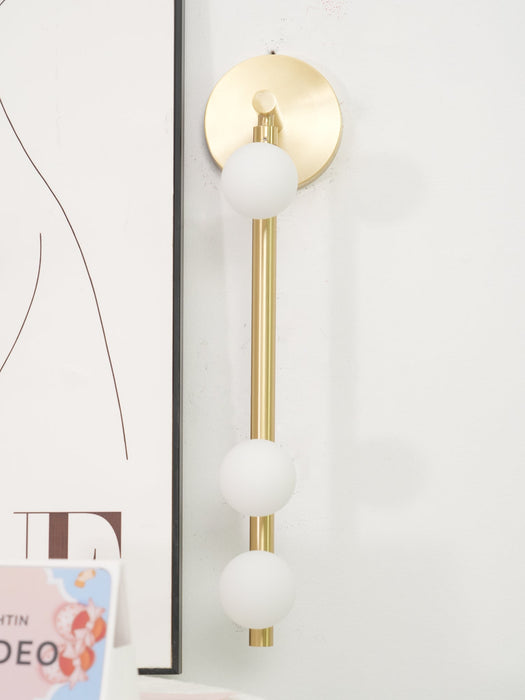 Brass Glass Tube Wall Lamp - Vakkerlight