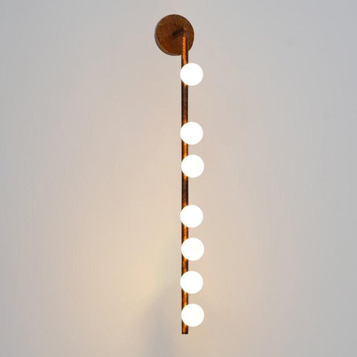 Brass Glass Tube Wall Lamp - DWHOME