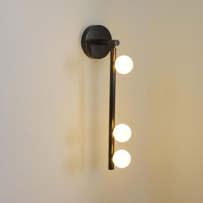 Brass Glass Tube Wall Lamp - DWHOME