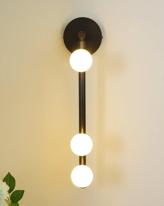 Brass Glass Tube Wall Lamp - DWHOME